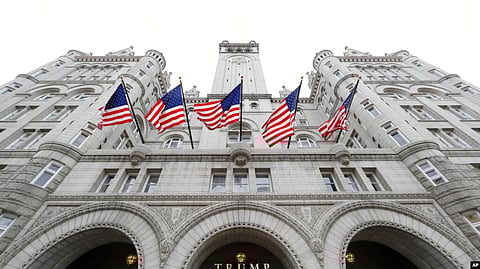 The new owners plan to remove the Trump name from the facade and rebrand the hotel to a Waldorf Astoria. (VOA)
