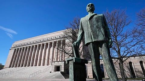 Finnish President Sauli Niinisto and Prime Minister Sanna Marin have expressed their approval for joining the alliance. (AP via VOA)