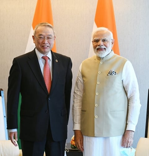 The Prime Minister lauded the NEC's role in India's telecommunication sector. (IANS)