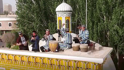 Kashgar locals told RFA that people were not allowed to pray at Id Kah Mosque . (RFA)