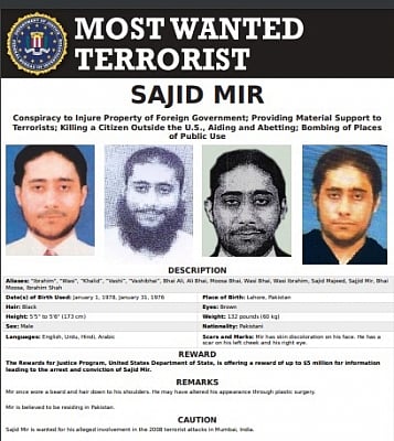 Sajid Mir - a top Lashkar-e-Taiba (LeT) operative and the main handler of the 26/11 Mumbai attacks.