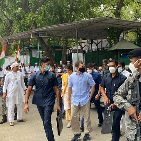 Rahul Gandhi appears before the ED in the National Herald case amid protesters