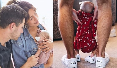 Priyanka took to Instagram, shared the photograph of Nick & Malti Marie. (IANS)