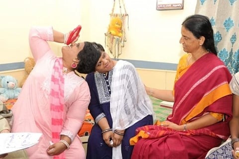 Conjoined twins Veena and Vani.
(IANS)