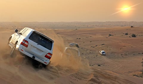 Desert Safari in Dubai offers visitors a chance to watch the breathtaking scenery spread out before their eyes.