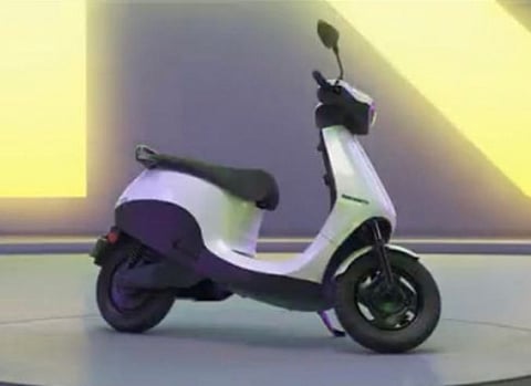 The new Ola Electric e-scooter.