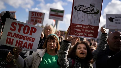 Dutch Rally in Support of Protests in Iran