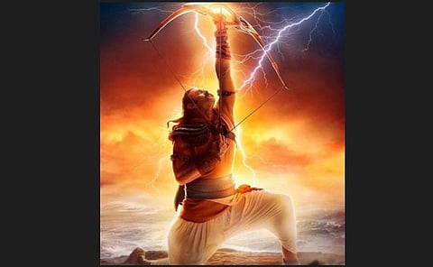 First look of Prabhas as Prabhu Sri Ramachandra from Om Raut's 'Adipurush'. 
Adipurush's teaser was launched in Ayodhya at 7:11 pm on October 2, 2022.