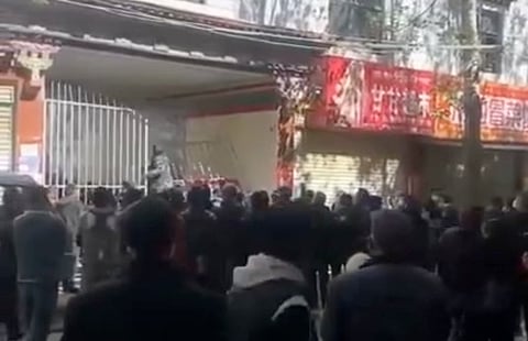 Protests over COVID-19 restrictions in the Tibetan capital Lhasa spread to at least four different areas of the city Thursday.