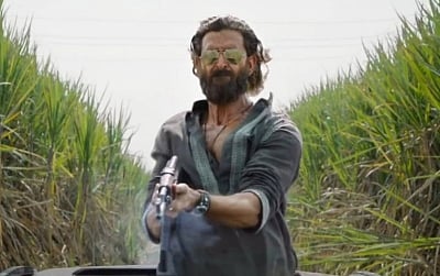 Hrithik Roshan plays the menacing 'Vedha' portrayed by Vijay Sethupathi in the original 'Vikram Vedha'.