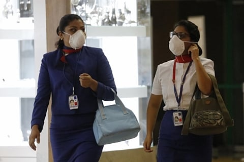 Wearing masks not mandatory anymore in flights in India.