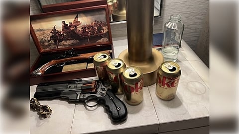 Elon Musk posted the picture with the caption: "My bedside table."