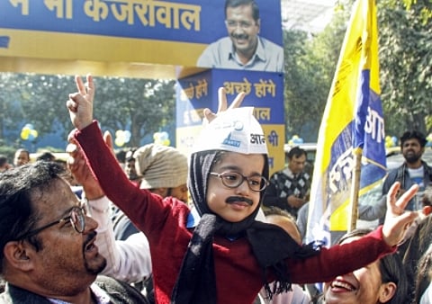 AAP Gets 134 Out of 250 Wards, Unseats BJP After 15 Years. (IANS)