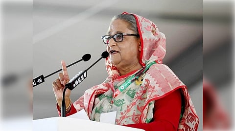 Sheikh Hasina, who has been re-elected for the 10th time as AL president, asked the party leaders and activists to remain united to resist conspiracies and advance the country towards prosperity. (File Photo- IANS)