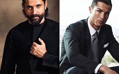 File Photo- Farhan Akhtar (Left) and Cristiano Ronaldo (Right)- (IANS)