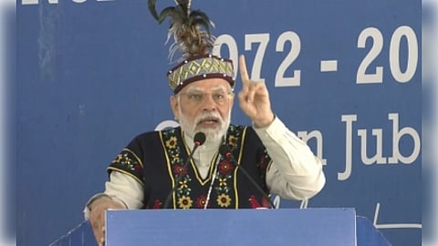 Discussing India's commitment towards net zero, the Prime Minister said that the Northeast can become a powerhouse of hydropower. (IANS)