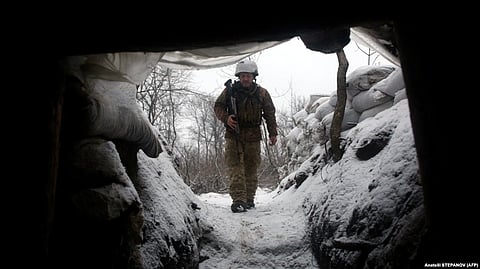 Winter war in Ukraine: "It does suck, it's just going to be cold and wet, and there's no doubt about it," one former U.S. general said. (AP)