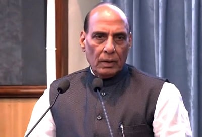 Rajnath Singh on a 3-day visit to Lucknow. (IANS)