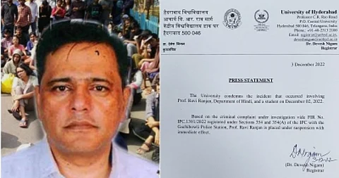 Suspended Professor Ravi Ranjan. (IANS)