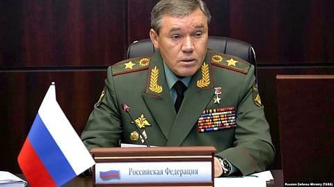 The chief of Russia's General Staff, General Valery Gerasimov, is a close ally of Defense Minister Sergei Shoigu. (file photo)- TASS