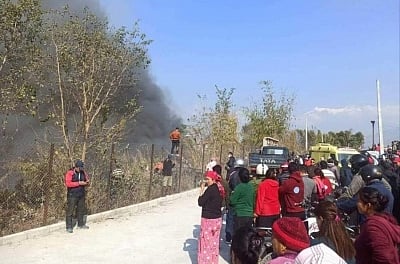 Nepal plane crash. (IANS)