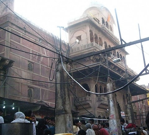 Mathura Banke Bihari temple.(photo:wikipedia)