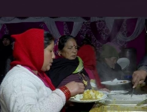 Joshimath landslide case: The process of moving the affected people to safe places continues, kitchen made for the affected. (IANS)