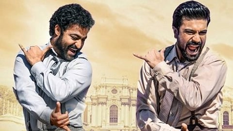 'Naatu Naatu' composed by M.M. Keeravani and penned by Chandrabose has bagged the award for 'Best Original Song'. (Still from 'RRR'/IANS)