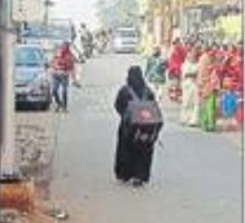 Woman with backpack. (IANS)