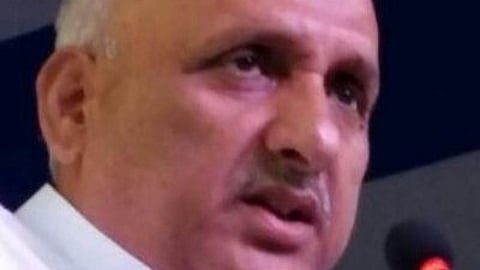 Bihar Education Minister Chandra Shekhar .(photo:twitter)