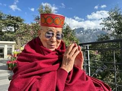 Tibetan spiritual leader, the Dalai Lama, watched 74th Republic Day parade that showcased India's military might, cultural diversity and women's empowerment. (IANS)