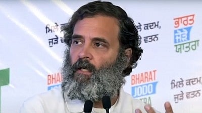 In his around 3,970 km journey from Kanyakumari to Kashmir which started on September 7, Gandhi traversed 12 states and two UTs and tried to touch the emotional chord of the people of the particular areas in that particular state. (Photo: Twitter)