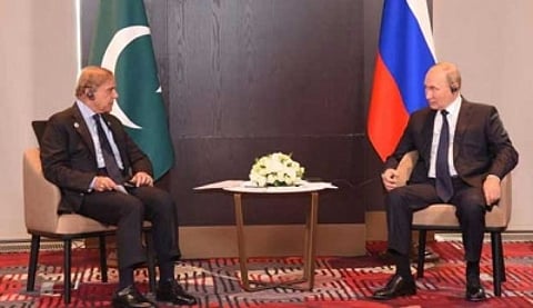 Pakistan Prime Minister Shehbaz Sharif has received a special message from Russian President Vladimir Putin. (IANS)