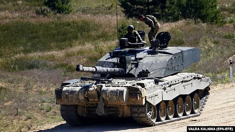 Britain's Challenger 2 is a battle tank designed to take out opposing tanks. (RFE)