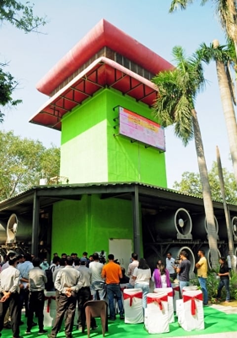 Delhi Govt had installed two smog towers after a Supreme Court ruling in August 2021. (IANS)