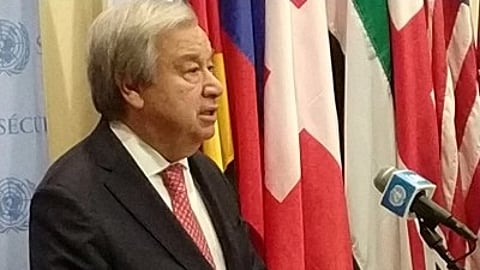 "We must all encourage every meaningful effort to end the bloodshed and, at long last, give peace a chance," said Guterres. (File Photo/IANS)