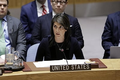 "A weak America pays the bad guys: Hundreds of millions to Pakistan, Iraq, and Zimbabwe last year alone," Haley wrote in a tweet, adding, "A strong America won't be the world's ATM." (IANS)