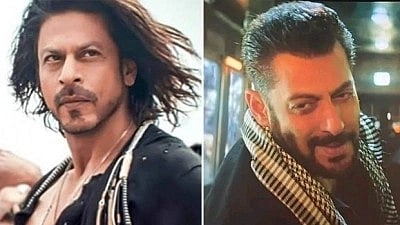 Shah Rukh Khan (Right) and Salman Khan (Left) in 'Pathaan'