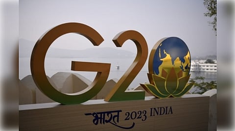 The AI stall, set up as part of the exhibition under the first digital economy working group meeting of G20 nations in Lucknow, gives a glimpse into this. (IANS)