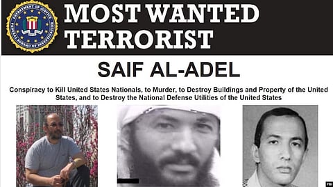 A detail from the FBI poster offering a $10 million reward for information leading to the capture or conviction of Saif al-Adel. A new U.N. report says al-Adel is the "new de facto leader" of al-Qaida. (VOA)