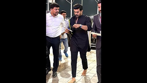 Ram Charan is known for his devout nature and piety. He regularly observes the rituals associated with the Sabarimala temple in Kerala. (IANS)