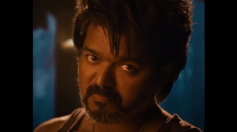 Keeping Vijay company are Bollywood star Sanjay Dutt and Trisha Krishnan. (IANS)