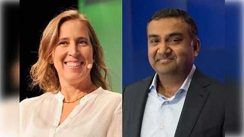 Neil Mohan (Right) and Wojcicki (Left) have worked together for nearly 15 years. He became YouTube's chief product officer in 2015. (File Photo/IANS)