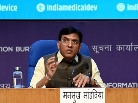 File-Union Health Minister Mansukh Mandaviya. (IANS)