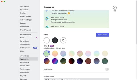 Discord introducing themes for it's nitro subscribers in Desktop