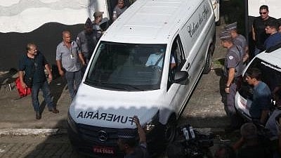 Two men died instantly and two others were hospitalised with injuries in Brazil.