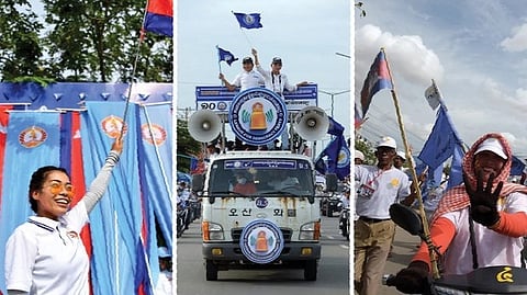 The U.S. Embassy said Thursday it doesn’t “support any particular individual, institution, or political party” in Cambodia.