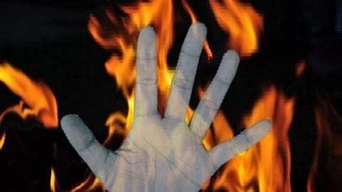 I don't care even if you set the house on fire'. Upset over this, he threw burnt matchsticks on the bed which soon turned into a massive blaze