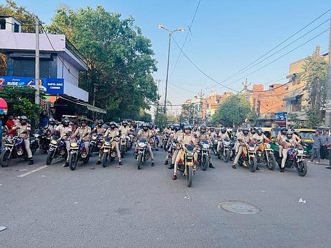 The police also regularised the route for Hanuman Jayanti in the area after the Vishva Hindu Parishad (VHP) expressed its wish to take out a procession on the occasion.