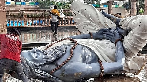 As per the official statement issued on Sunday night, two of the Saptarishi statues had got damaged. (IANS)